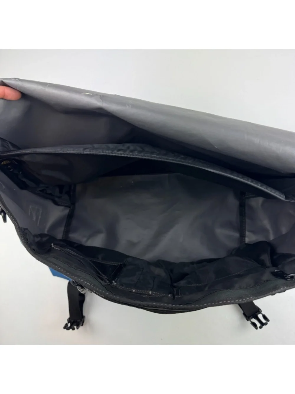 Timbuk2 Classic Messenger Bag Large Laptop Work Commuter Black Blue *Read Desc